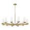 Z-Lite Danica 12 Light Chandelier, 39in. W x 17.5in. H, Modern Gold 3044-12MGLD - alternate 6